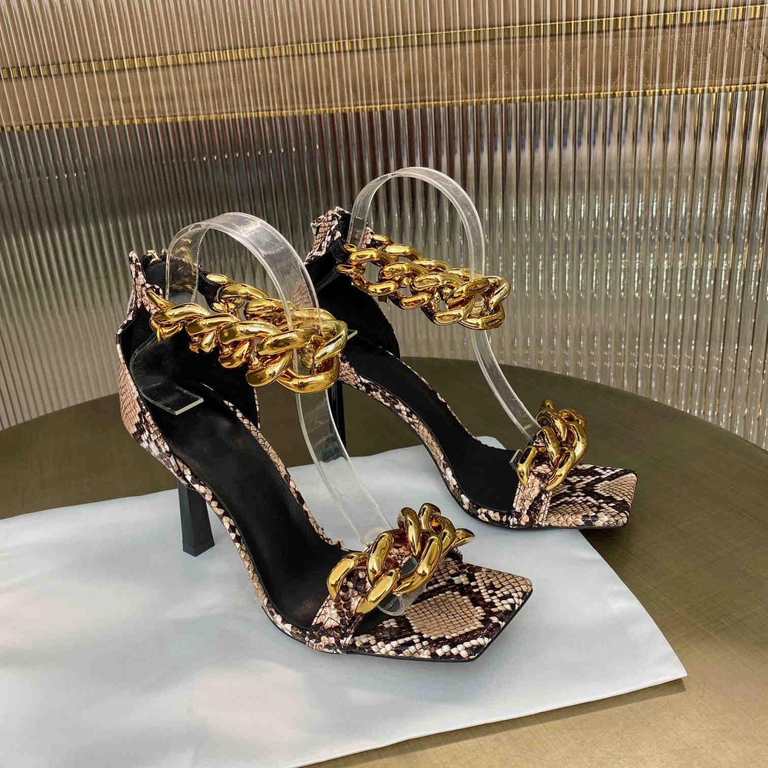 sandals women's summer mid-heeled high-heeled shoes with a sense of design and temperament square-toe metal chain, Black
sandals women's summer mid-heeled high-heeled shoes with a sense of design and temperament square-toe metal chain, Black