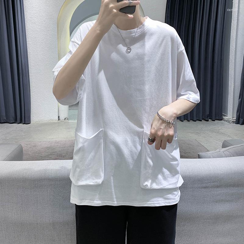 Men' T Shirts 2023 Summer Big Pocket Loose Short Sleeve T-shirt Men Student Daily Tees O-Neck Casual Tops Shirt Clothing, Black
Men' T Shirts 2023 Summer Big Pocket Loose Short Sleeve T-shirt Men Student Daily Tees O-Neck Casual Tops Shirt Clothing, Black