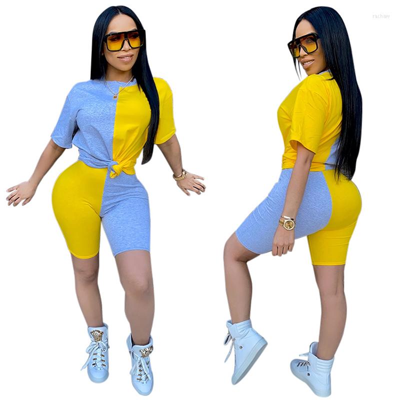 Women' Tracksuits Summer 2 Piece Set Women' T-shirt Shorts Patchwork Contrast Color Tight Sexy Casual Sport Oversize Female Suit Plus, Black-blue
Women' Tracksuits Summer 2 Piece Set Women' T-shirt Shorts Patchwork Contrast Color Tight Sexy Casual Sport Oversize Female Suit Plus, Black-blue