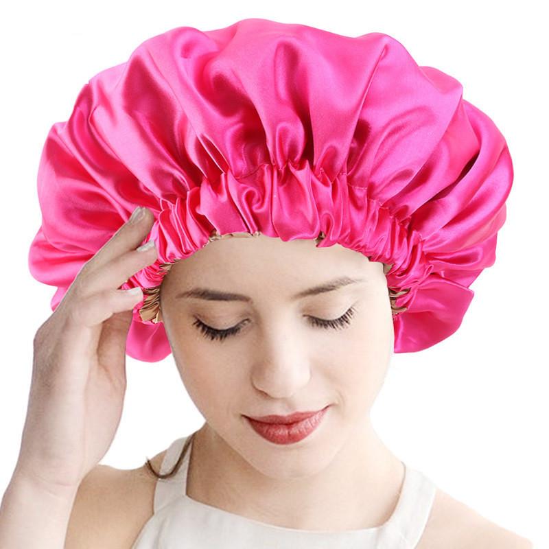 Beanies Beanie/Skull Caps Extra Large Double Layer Satin Bonnet Women Solid Color Turban Silky Comfortable Night Sleep Cap Salon Lady Make, Black
Beanies Beanie/Skull Caps Extra Large Double Layer Satin Bonnet Women Solid Color Turban Silky Comfortable Night Sleep Cap Salon Lady Make, Black