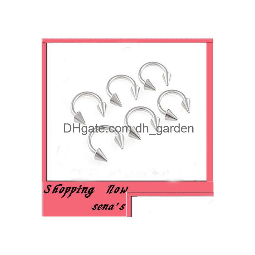 Nose Rings Studs Ring 100Pcs/Lot Mix 6/8./10/12/14Mm Stainless Steel Body Jewelry Cone Horseshoe Drop Delivery Dhgarden Dhisq
Nose Rings Studs Ring 100Pcs/Lot Mix 6/8./10/12/14Mm Stainless Steel Body Jewelry Cone Horseshoe Drop Delivery Dhgarden Dhisq