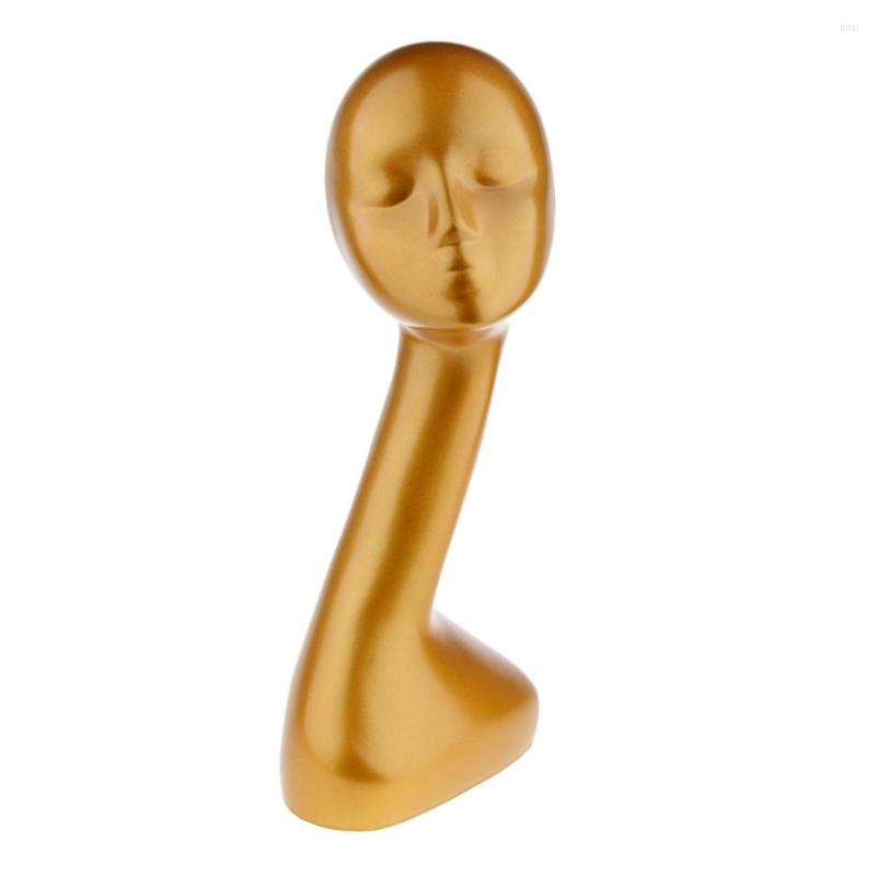 Jewelry Pouches Elegant Gold Color Female Mannequin Head Hair Wigs Hat Cap Display Model Showcase Reading Glasses Sunglasses Stand Holder
Jewelry Pouches Elegant Gold Color Female Mannequin Head Hair Wigs Hat Cap Display Model Showcase Reading Glasses Sunglasses Stand Holder