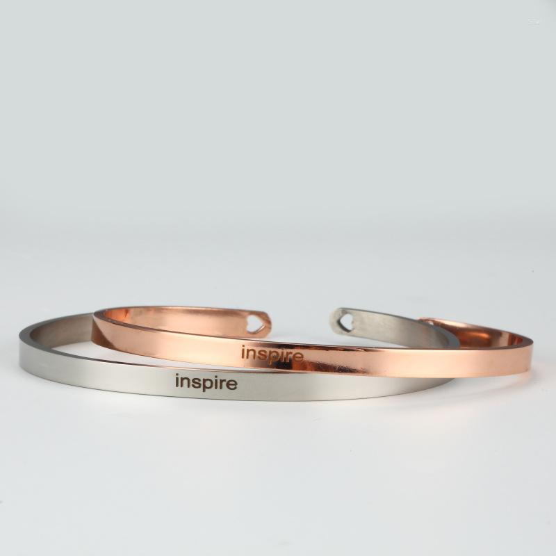 Bangle PolishedPlus Customized Inspire Bracelet Stainless Steel Inspirational Letter Personalized For Women Girl Gift
Bangle PolishedPlus Customized Inspire Bracelet Stainless Steel Inspirational Letter Personalized For Women Girl Gift