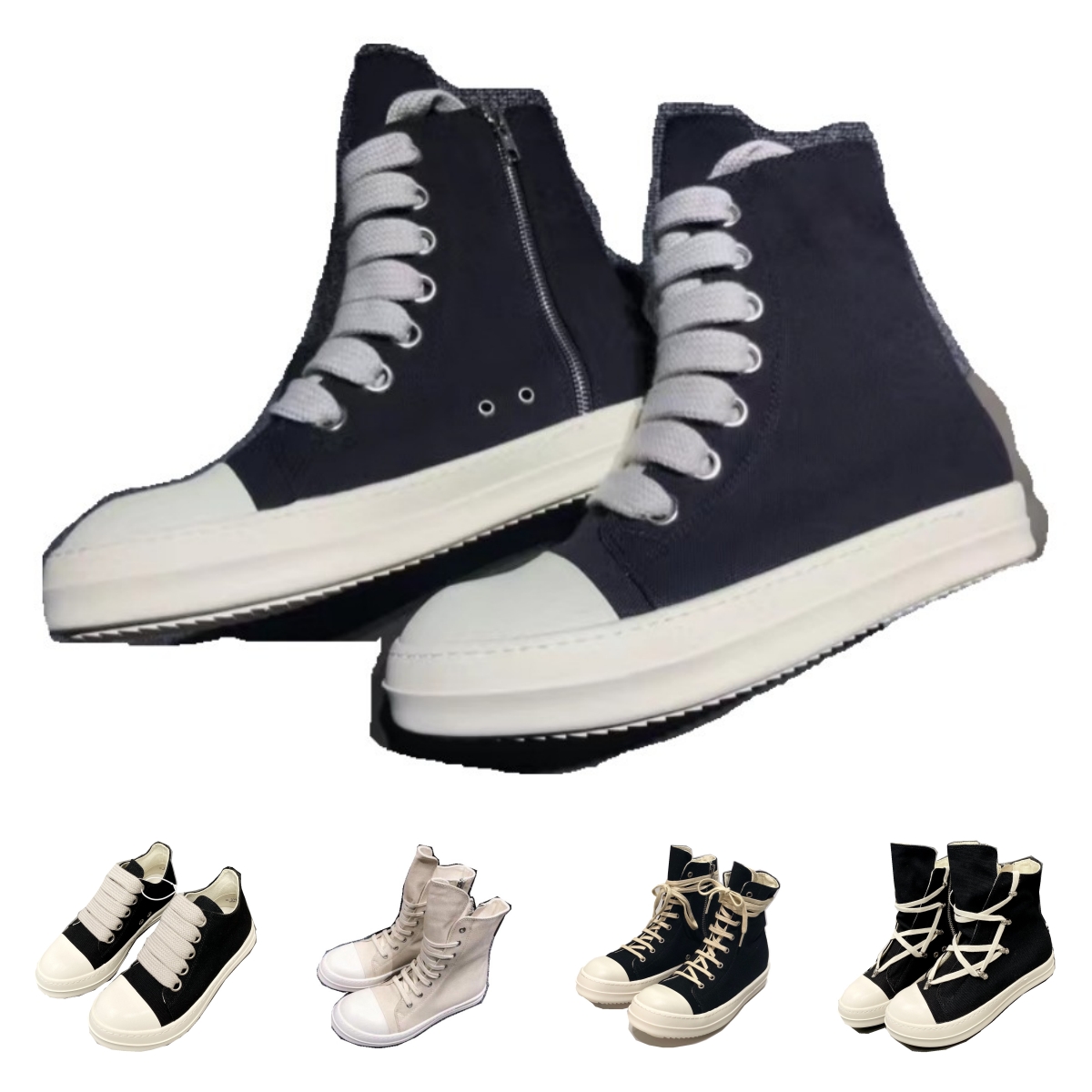 Designer Rick Owen Boots Mini Snow Canvas High Boot Breathable Black Lace Up Light Shoes Rubber Sole Fashion Genuine Pentagram Shoelace Creamy Sole With Box Size 35-47, 12
Designer Rick Owen Boots Mini Snow Canvas High Boot Breathable Black Lace Up Light Shoes Rubber Sole Fashion Genuine Pentagram Shoelace Creamy Sole With Box Size 35-47, 12