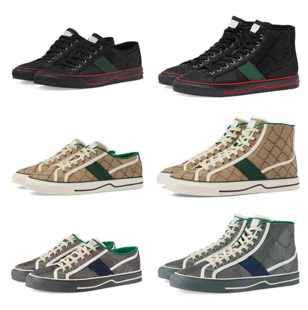 2023hot Tennis Casual Shoes Luxurys Designers Womens Shoe Italy Green And Red Web Stripe Rubber Sole Stretch Cotton Low Top Mens Sneakers With Box NO414 size35-45, Color 1 high top
2023hot Tennis Casual Shoes Luxurys Designers Womens Shoe Italy Green And Red Web Stripe Rubber Sole Stretch Cotton Low Top Mens Sneakers With Box NO414 size35-45, Color 1 high top