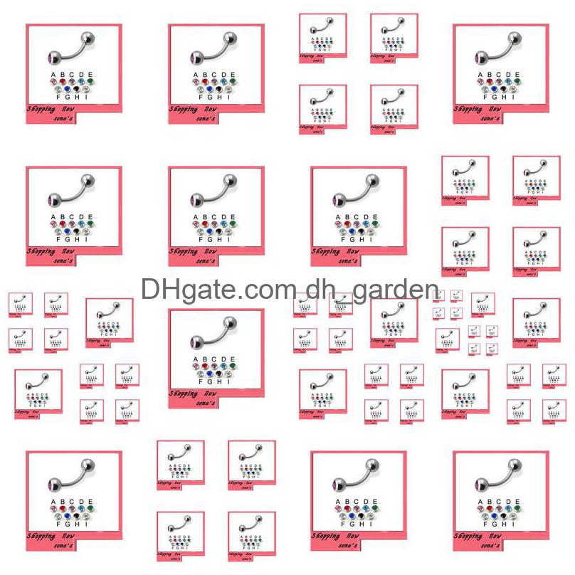 Eyebrow Jewelry Wholesales 100Pcs/Lot Mix 4 Color Stainless Steel Body Ring Drop Delivery Dhgarden Dhap6
Eyebrow Jewelry Wholesales 100Pcs/Lot Mix 4 Color Stainless Steel Body Ring Drop Delivery Dhgarden Dhap6