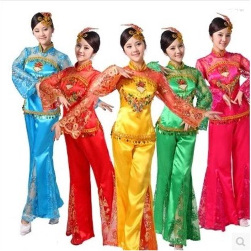 Stage Wear Women Folk Dance Costume Fan Costumes Plus Size 3xl Chinese Ancient Traditional Dress Yangko Dancing Clothes, Yellow
Stage Wear Women Folk Dance Costume Fan Costumes Plus Size 3xl Chinese Ancient Traditional Dress Yangko Dancing Clothes, Yellow