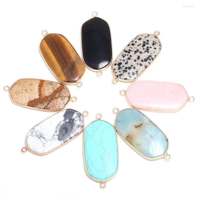 Pendant Necklaces Natural Stone Gem Oval Picture Blue Turquoise Connector Handmade Crafts DIY Necklace Sweater Chain Jewelry Gift Making
Pendant Necklaces Natural Stone Gem Oval Picture Blue Turquoise Connector Handmade Crafts DIY Necklace Sweater Chain Jewelry Gift Making