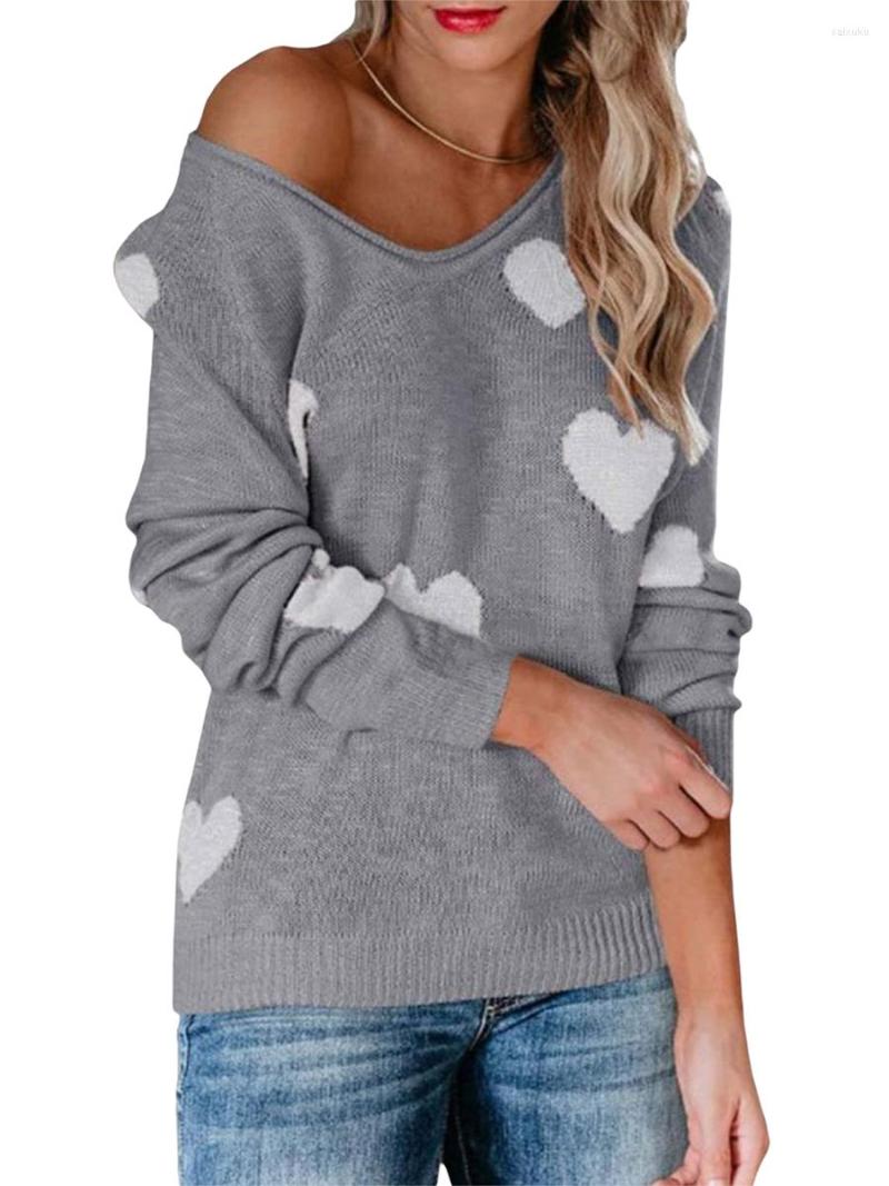 Women' Sweaters Women Loose Love Valentine' Day V-neck Knit Sweater Casual Long Sleeve Heart Print Knitwear Clothing Jumpers, Black
Women' Sweaters Women Loose Love Valentine' Day V-neck Knit Sweater Casual Long Sleeve Heart Print Knitwear Clothing Jumpers, Black