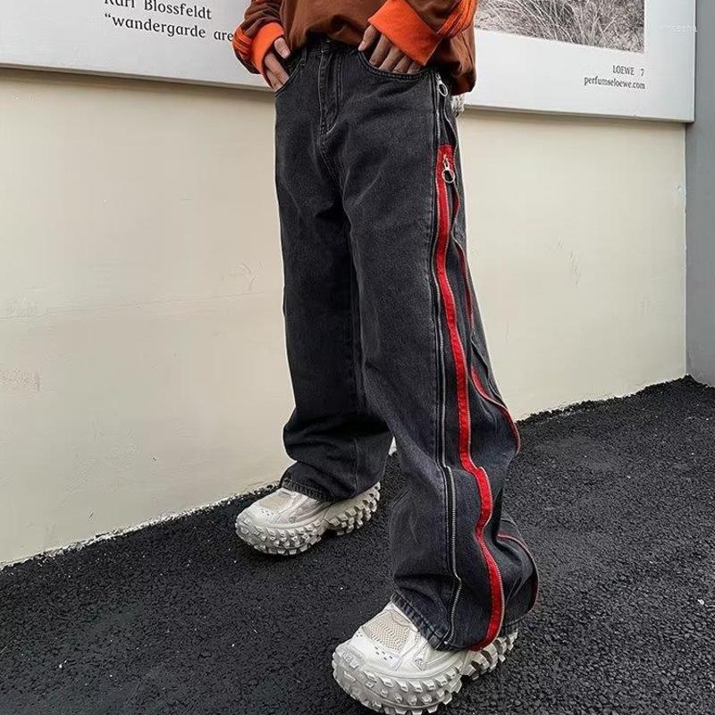 Men' Jeans Hip Hop Men Ribbon Double Zipper Edge Baggy Pants Harajuku Streetwear Wide Leg Loose Harem Denim Trousers For Man Y2K, As shown
Men' Jeans Hip Hop Men Ribbon Double Zipper Edge Baggy Pants Harajuku Streetwear Wide Leg Loose Harem Denim Trousers For Man Y2K, As shown