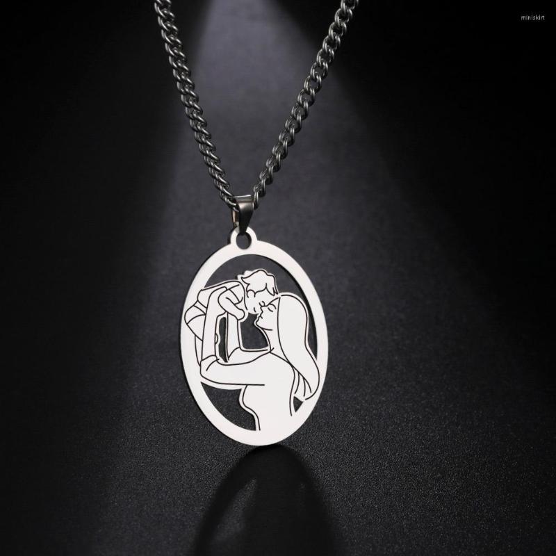 Pendant Necklaces Cazador Mother Baby Pendants Necklace Stainless Steel Long Chain Choker Jewelry Family Love Birth Gift 2023 Wholesale
Pendant Necklaces Cazador Mother Baby Pendants Necklace Stainless Steel Long Chain Choker Jewelry Family Love Birth Gift 2023 Wholesale