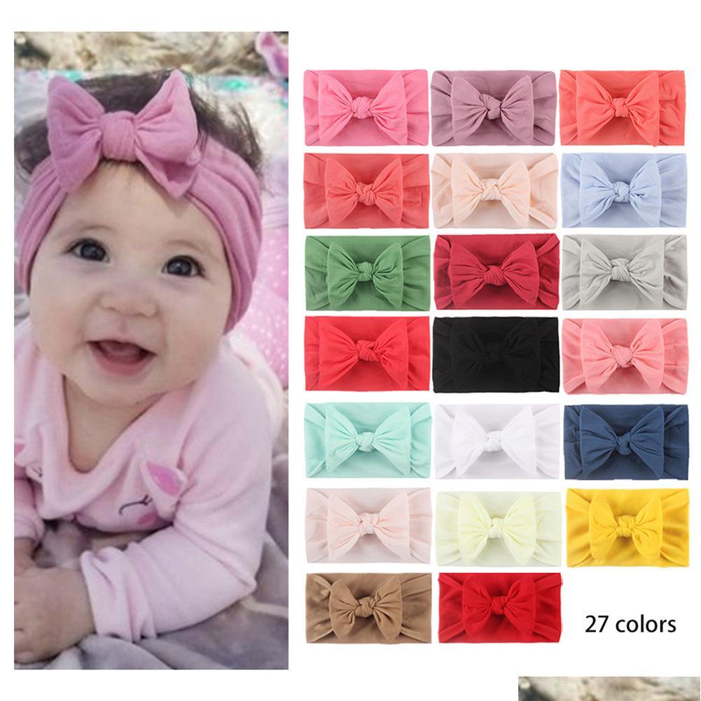 Hair Accessories Baby Turban Bebe Headbands Girls Hairbands Bow Knot Headband Soft Fashion Headwraps Nylon Drop Delivery Kids Materni Dh2Jy, Choose or randomly sended color
Hair Accessories Baby Turban Bebe Headbands Girls Hairbands Bow Knot Headband Soft Fashion Headwraps Nylon Drop Delivery Kids Materni Dh2Jy, Choose or randomly sended color