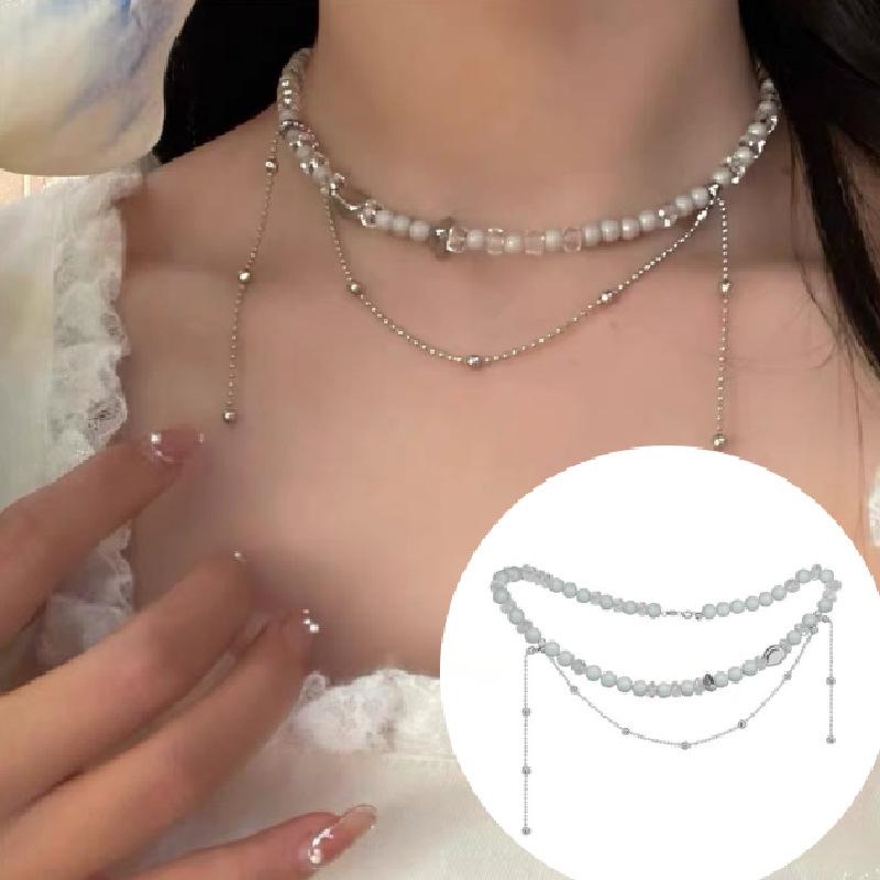 Pendant Necklaces Simple Temperament Personality Design Water Beaded Tassel Necklace Retro Fashion Trend All-match Women's Clavicle ChainPen
Pendant Necklaces Simple Temperament Personality Design Water Beaded Tassel Necklace Retro Fashion Trend All-match Women's Clavicle ChainPen