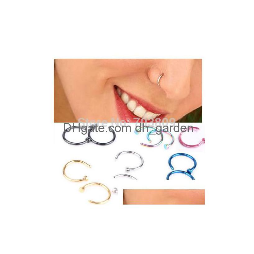 Nose Rings Studs New Arrival Mix 6 Colors Titanium Anodized Hoop Body Piercing Jewelry 4 Drop Delivery Dhgarden Dhzra
Nose Rings Studs New Arrival Mix 6 Colors Titanium Anodized Hoop Body Piercing Jewelry 4 Drop Delivery Dhgarden Dhzra