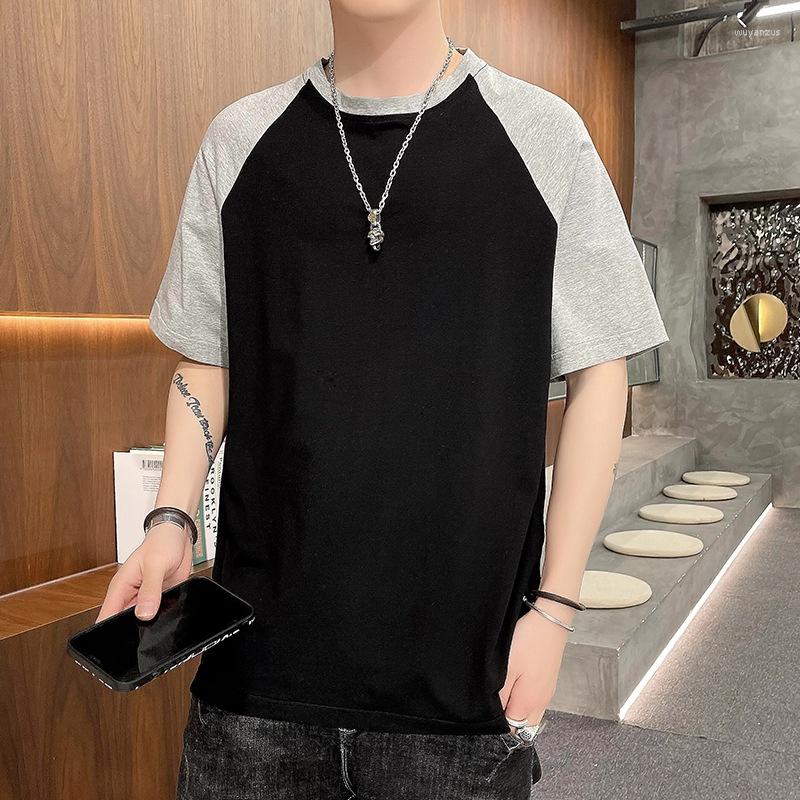 Men' T Shirts Men' T-Shirt Color Matching Simplicity Trend Handsome Fashion Men Short Sleeve Round Neck Tee Male Cozy Breathable Tops, Black
Men' T Shirts Men' T-Shirt Color Matching Simplicity Trend Handsome Fashion Men Short Sleeve Round Neck Tee Male Cozy Breathable Tops, Black