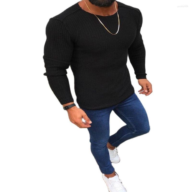 Men's Sweaters Europe-USA Style Pullovers Men O-Neck Pure Color Long Sleeve Slim Knit Sweater, Black
Men's Sweaters Europe-USA Style Pullovers Men O-Neck Pure Color Long Sleeve Slim Knit Sweater, Black