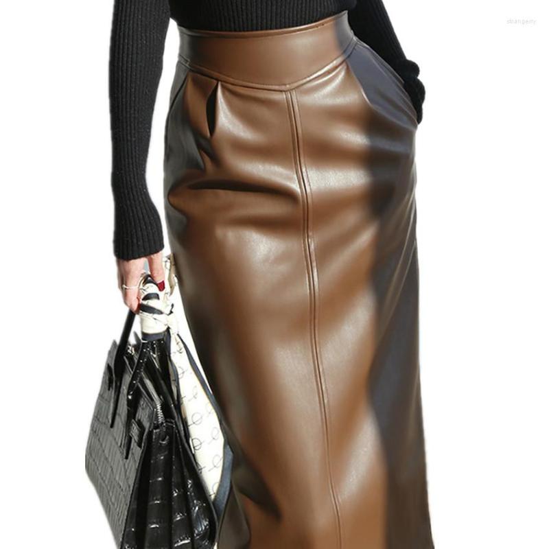 Skirts Faux PU Leather Pencil Skirt Women OL Spring Autumn High Waist Package Hip Office Lady, Black
Skirts Faux PU Leather Pencil Skirt Women OL Spring Autumn High Waist Package Hip Office Lady, Black