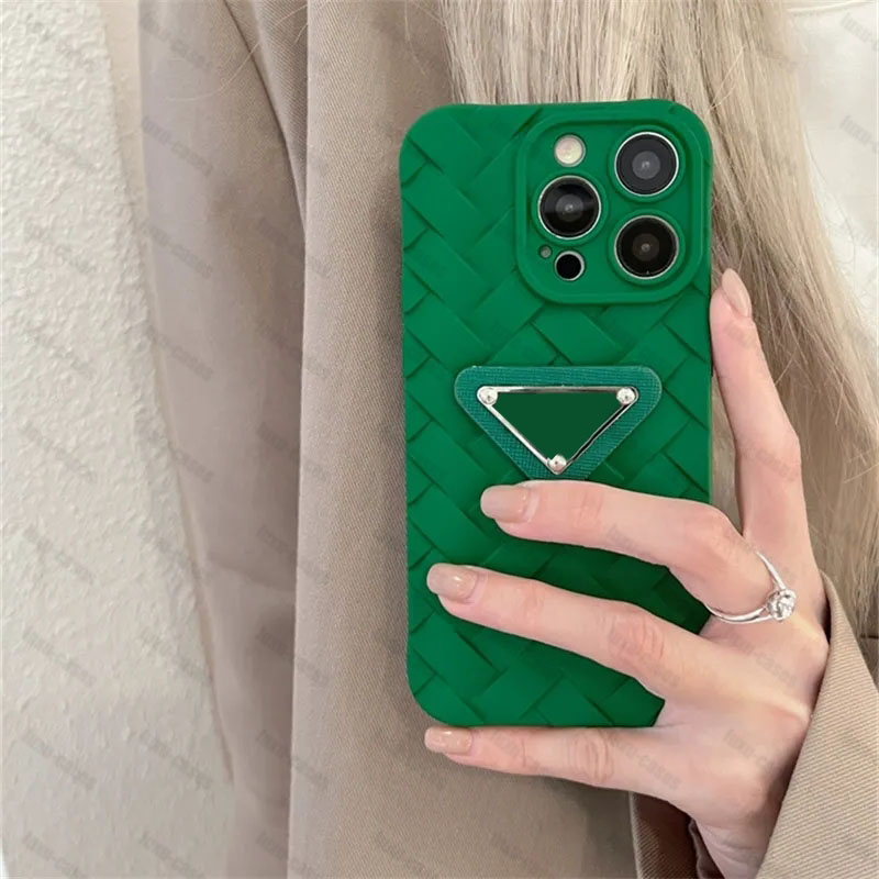

Fashion Braid Phone Case Luxury Designer Phone Cases Brand Classic Label Unisex P Phone Cover For 11 12 13 14 Pro Max Green Rose Red, P1