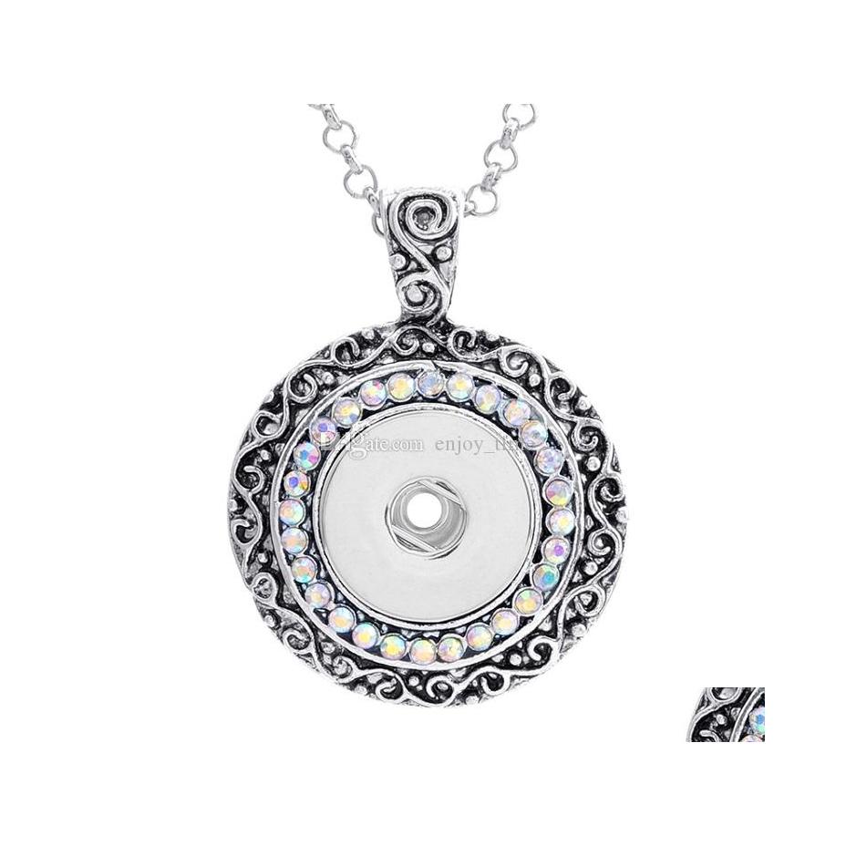 Pendant Necklaces Fashion Crystal Snap Button Necklace 18Mm Ginger Snaps Buttons Charms With Stainless Steel Chain For Women Jewelry Dhjpo
Pendant Necklaces Fashion Crystal Snap Button Necklace 18Mm Ginger Snaps Buttons Charms With Stainless Steel Chain For Women Jewelry Dhjpo
