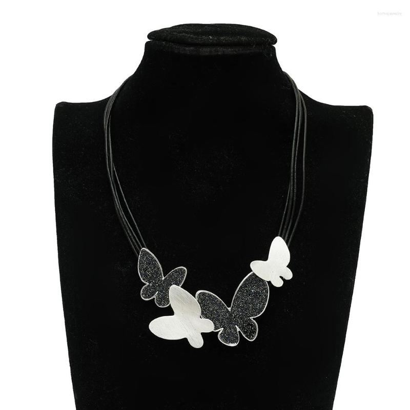 Choker Fashion Brushed Surface Butterfly Pendant Necklace For Women Girl Silver Gold Plated Rope Jewelry
Choker Fashion Brushed Surface Butterfly Pendant Necklace For Women Girl Silver Gold Plated Rope Jewelry