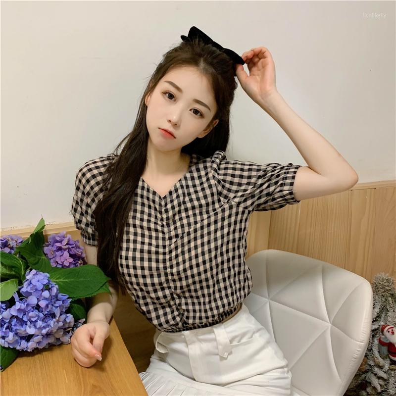 Women's T Shirts Summer Fashion Y2K T-shirt Woman Pleated Plaid Short Sleeve Crop Top Women Sexy Vintage Tee Shirt Femme Clothes Tshirt, Hong gezi
Women's T Shirts Summer Fashion Y2K T-shirt Woman Pleated Plaid Short Sleeve Crop Top Women Sexy Vintage Tee Shirt Femme Clothes Tshirt, Hong gezi