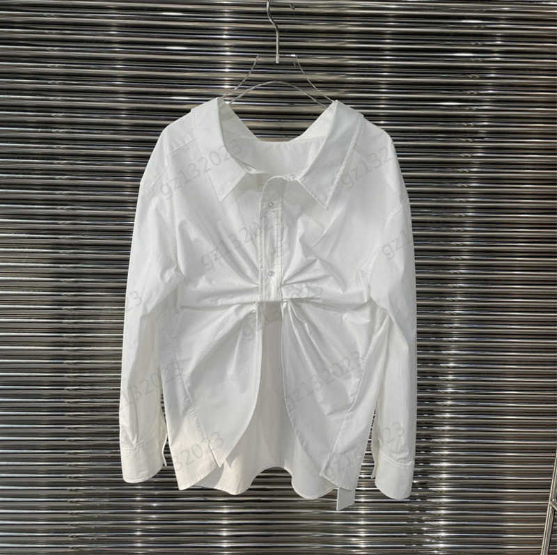Designer Blouse Shirts Front Pleated Design Lapel Long Sleeves Shirt Cotton Fabric High Waist Line Slim Tops White Blouse For Women 1970
Designer Blouse Shirts Front Pleated Design Lapel Long Sleeves Shirt Cotton Fabric High Waist Line Slim Tops White Blouse For Women 1970