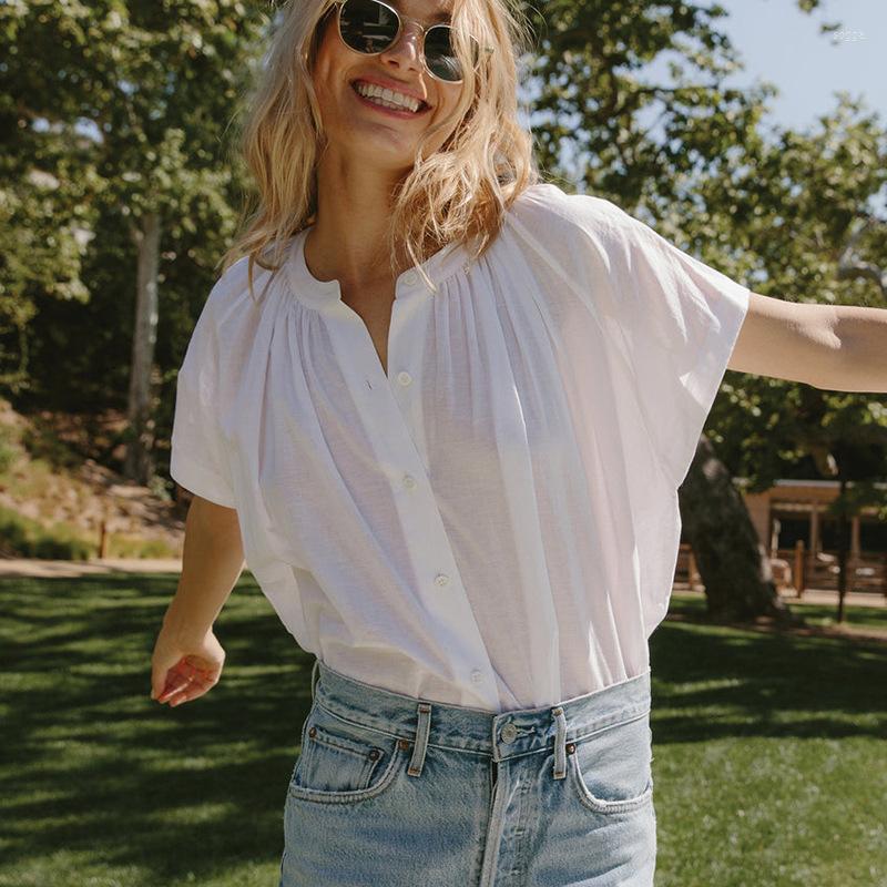 Women's Blouses Johnature Summer Casual Cotton Womens Tops And 2023 Simple O-neck Short Sleeve All Match Female Shirts, Pink
Women's Blouses Johnature Summer Casual Cotton Womens Tops And 2023 Simple O-neck Short Sleeve All Match Female Shirts, Pink