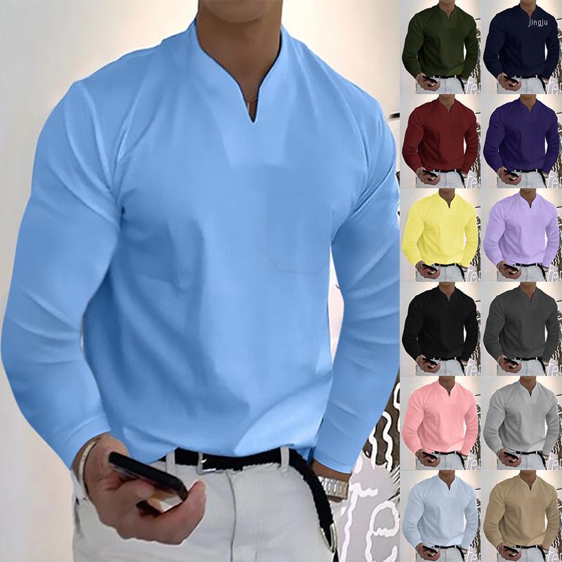 Men' T Shirts Autumn/winter Solid Color Sport T-shirt Europe And America Men' Long Sleeve Large Size V-neck, Brown
Men' T Shirts Autumn/winter Solid Color Sport T-shirt Europe And America Men' Long Sleeve Large Size V-neck, Brown