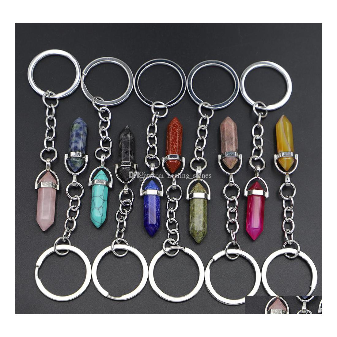 Key Rings Natural Stone Hexagonal Column Keychain For Women Crystal Pink Quartz Keyrings Bag Car Jewelry Party Friends Gift Carshop2 Dha5C
Key Rings Natural Stone Hexagonal Column Keychain For Women Crystal Pink Quartz Keyrings Bag Car Jewelry Party Friends Gift Carshop2 Dha5C