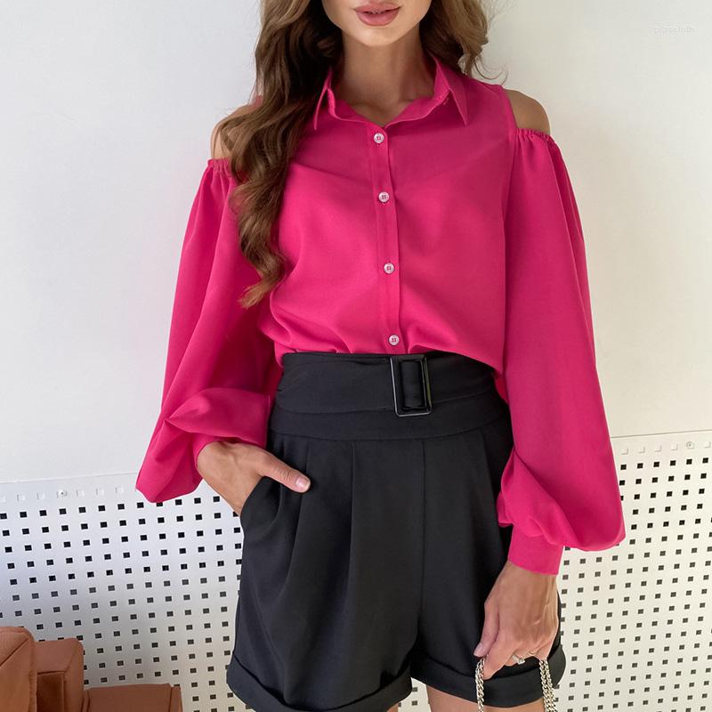 Women' Blouses Elegant Turn Down Collar Solid Blouse Women Casual Long Sleeve Loose Shirt Blusa Office Fashion Off Shoulder Single-breasted, 02 white
Women' Blouses Elegant Turn Down Collar Solid Blouse Women Casual Long Sleeve Loose Shirt Blusa Office Fashion Off Shoulder Single-breasted, 02 white