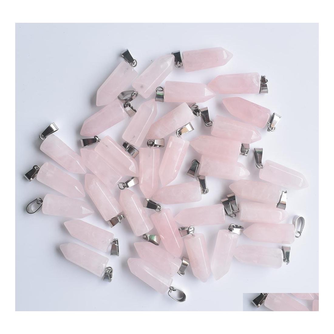 Charms Natural Stone 22Mmx9Mm Hexagon Prism Rose Quartz Pendants Clear Chakras Gem Fit Earrings Necklace Making Assorted Drop Delive Dhadp
Charms Natural Stone 22Mmx9Mm Hexagon Prism Rose Quartz Pendants Clear Chakras Gem Fit Earrings Necklace Making Assorted Drop Delive Dhadp