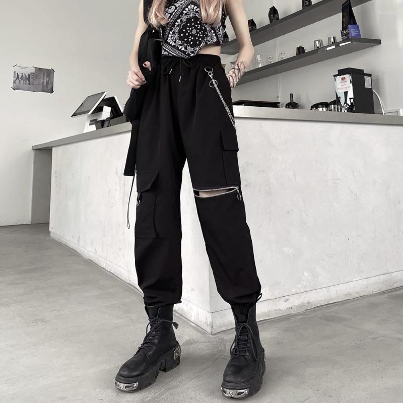 Women's Pants Jogger Sweatpant Casual Baggy Pocket Chain Black Cargo Korean Women Trousers Y2k Streetwear Zip Cut Out Wide Leg
Women's Pants Jogger Sweatpant Casual Baggy Pocket Chain Black Cargo Korean Women Trousers Y2k Streetwear Zip Cut Out Wide Leg