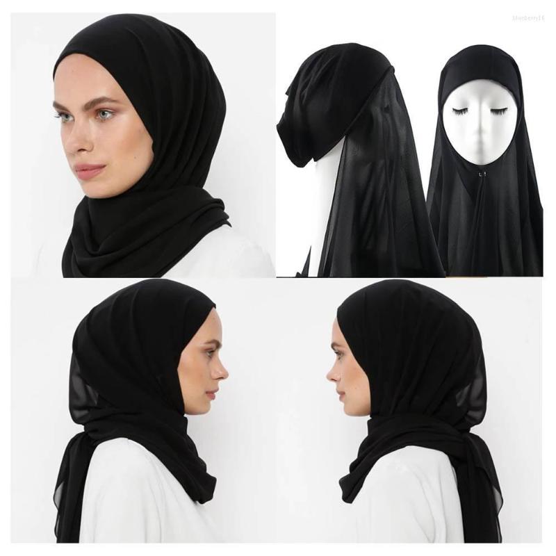 Ethnic Clothing Instant Hijab With Jersey Inner Cap Bonnet Underscarf 2 In 1 Plain Heavy Chiffon For Muslim Women Fashion Headwrap Scarf
Ethnic Clothing Instant Hijab With Jersey Inner Cap Bonnet Underscarf 2 In 1 Plain Heavy Chiffon For Muslim Women Fashion Headwrap Scarf