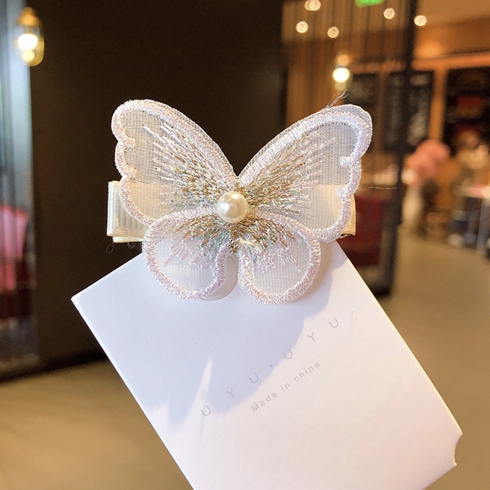 Candy Color Fashion Lace Butterfly Ribbon Hair Clips for Women Baby Girl Kids Barrette Wedding Hairpins Hair Accessories Hairclip Ornaments 1651
