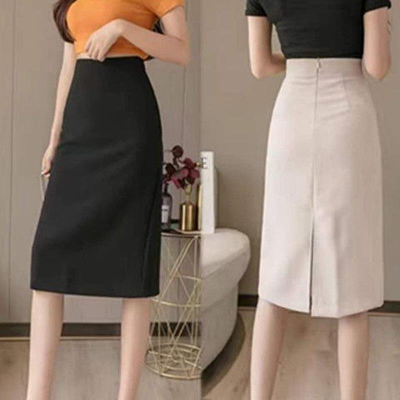 Skirts 2023 Spring Women High Waist Midi Skirt Black Apricot Office Ladies OL Fashion Package Hip A-line Jupe Femme Y413, Hei
Skirts 2023 Spring Women High Waist Midi Skirt Black Apricot Office Ladies OL Fashion Package Hip A-line Jupe Femme Y413, Hei