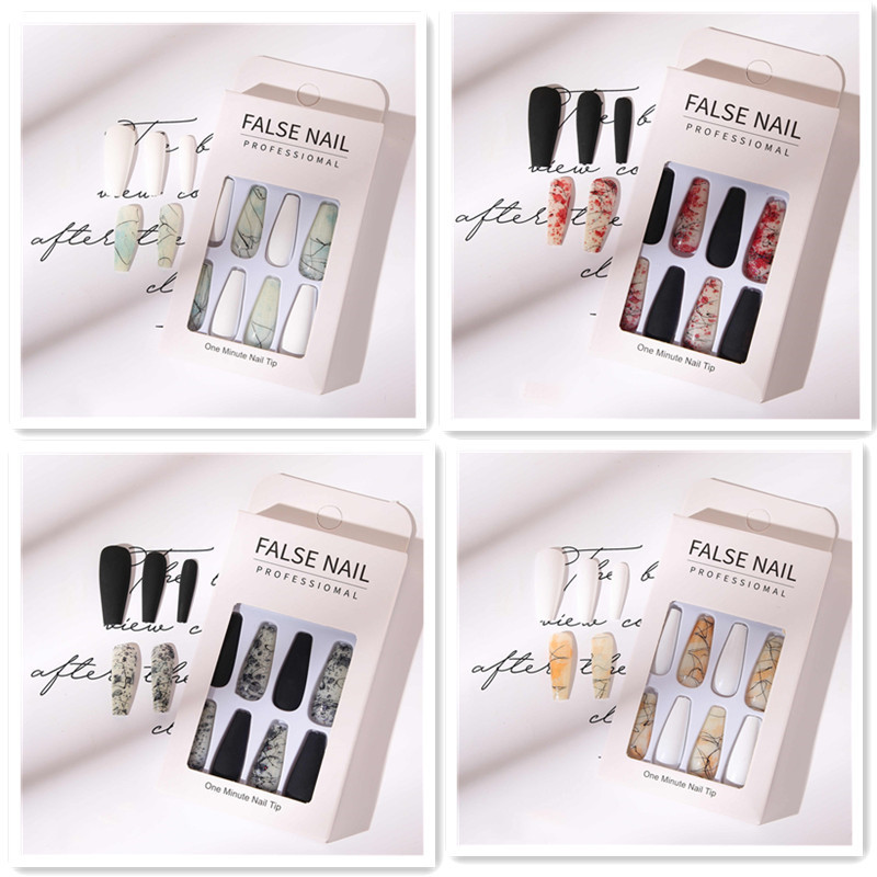 24pcs ballet fake nail plate brushed and sanded European and American style long fake nail plate detachable finished nail, Multi
24pcs ballet fake nail plate brushed and sanded European and American style long fake nail plate detachable finished nail, Multi