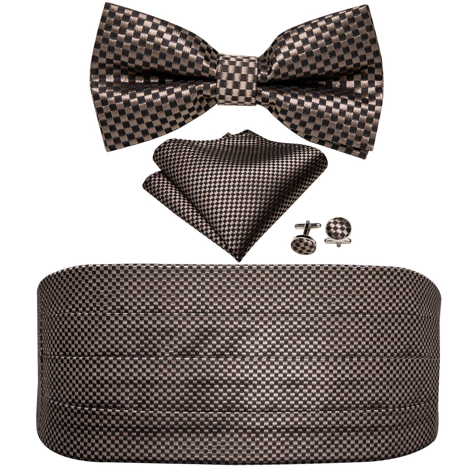Bolo Ties BarryWang Mens Brown Bow Tie Plaid Cummerbund Checked Handkerchief Cufflinks Waist Belt for Wedding Y024 230217
Bolo Ties BarryWang Mens Brown Bow Tie Plaid Cummerbund Checked Handkerchief Cufflinks Waist Belt for Wedding Y024 230217