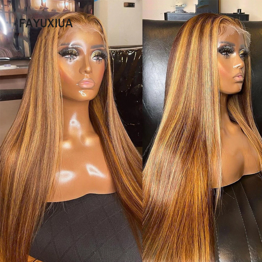 Human Hair Wigs Highlight Honey Blonde Straight Lace Front Synthetic Heat Resistant Brazilian For Women Hd Frontal 230217, Ombre color
Human Hair Wigs Highlight Honey Blonde Straight Lace Front Synthetic Heat Resistant Brazilian For Women Hd Frontal 230217, Ombre color