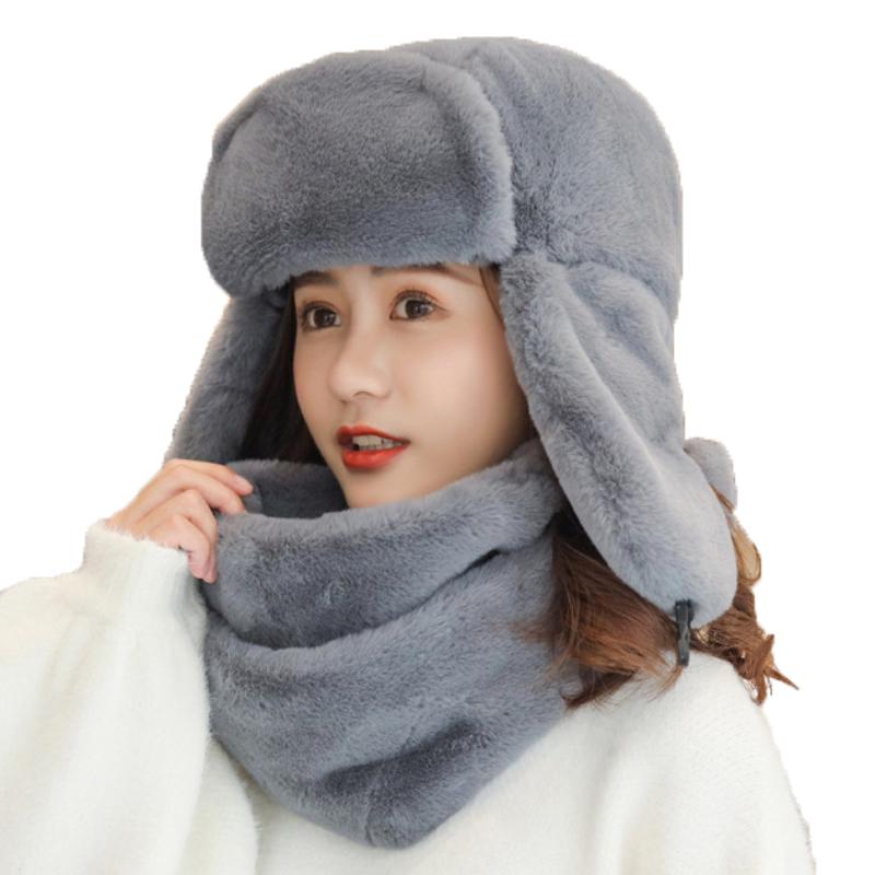 Berets Thick Plush Warm Winter Hat With Scarf For Women Trapper Trooper Hats Ear Protect Russian Snow Caps Earflap BonnetBerets, White
Berets Thick Plush Warm Winter Hat With Scarf For Women Trapper Trooper Hats Ear Protect Russian Snow Caps Earflap BonnetBerets, White