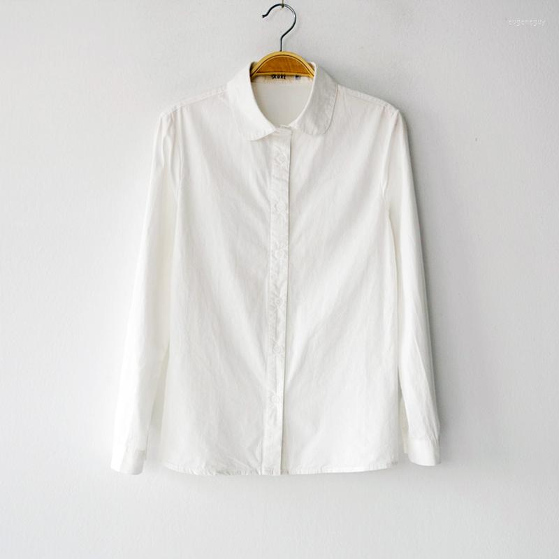 Women' Blouses Women Turn-Down Collar Long Sleeve Single Breasted Solid Female Bottom Shirts Spring Autumn Simple Versatile Tops, Blue
Women' Blouses Women Turn-Down Collar Long Sleeve Single Breasted Solid Female Bottom Shirts Spring Autumn Simple Versatile Tops, Blue