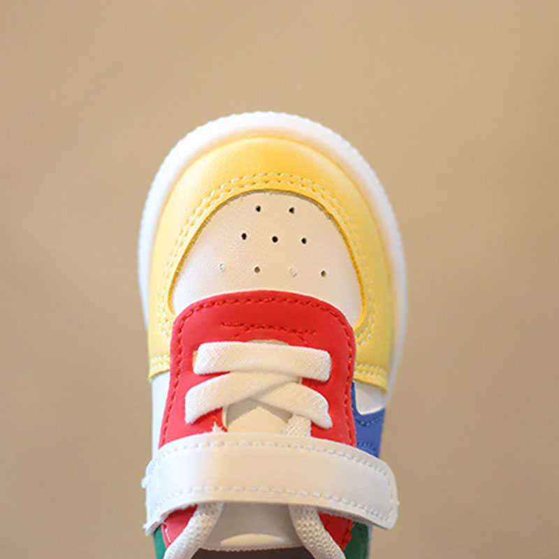Sneakers Spring Autumn Baby Shoes Breathable Non-slip Girls Boys Sport Shoes 0-3y Toddler PU Flats Casual Sneakers Soft Sole Kids Shoes G230217