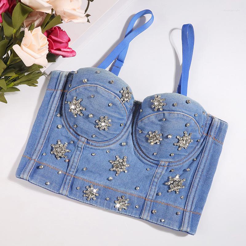 Women's Tanks Sexy Halter Denim Rhinestone Corset Crop Top Women Summer Party Clubwear Bustier Tank Y2k Vintage Clothes Womens Tube Tops, Black
Women's Tanks Sexy Halter Denim Rhinestone Corset Crop Top Women Summer Party Clubwear Bustier Tank Y2k Vintage Clothes Womens Tube Tops, Black