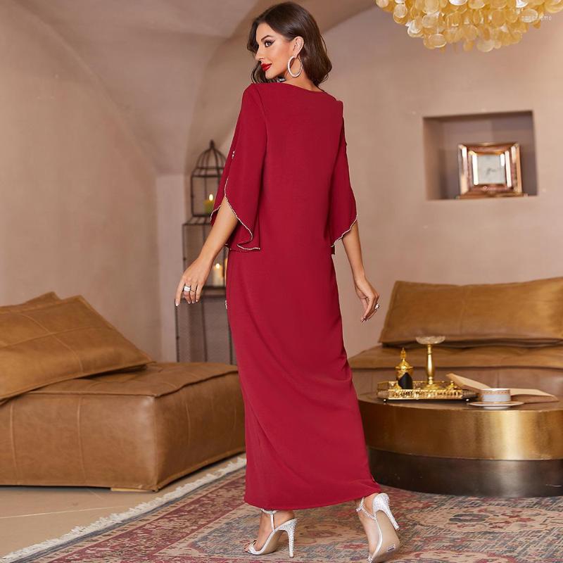 Ethnic Clothing Ramadan Muslim Dress Women Abaya Femme Diamond Evening Party Dresses Caftan Marocain Kaftan Robe Musulmane Hijab Abayas
Ethnic Clothing Ramadan Muslim Dress Women Abaya Femme Diamond Evening Party Dresses Caftan Marocain Kaftan Robe Musulmane Hijab Abayas