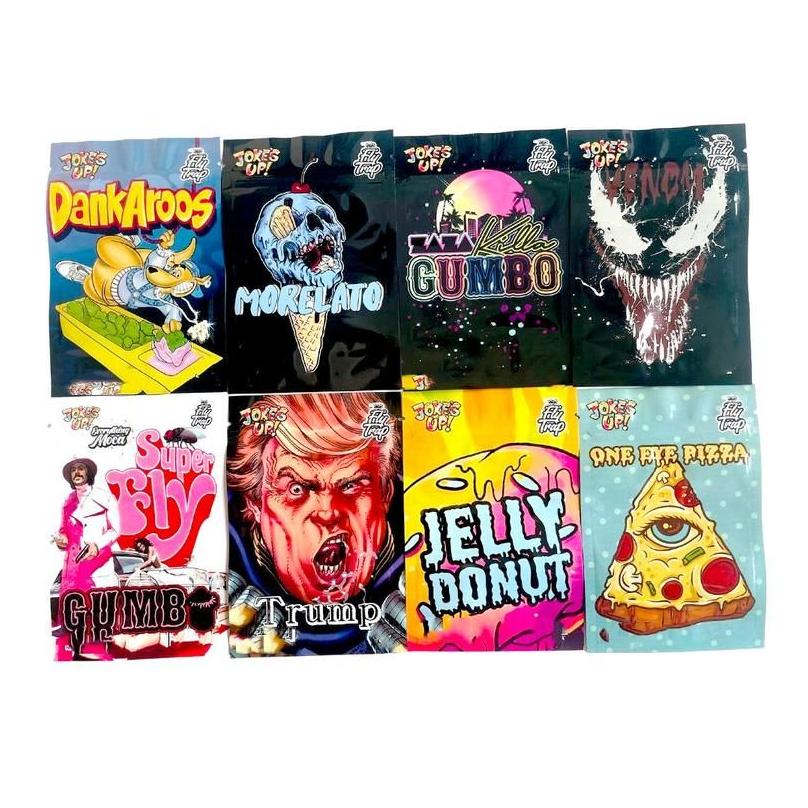 Packing Bags Jokes Up Frip Dankaroos Morelato Zaza Kkilla Gumbo Venom Fuper Fly Trump Jelly Donut One Eye Pizza Edibles Dhv0B
Packing Bags Jokes Up Frip Dankaroos Morelato Zaza Kkilla Gumbo Venom Fuper Fly Trump Jelly Donut One Eye Pizza Edibles Dhv0B