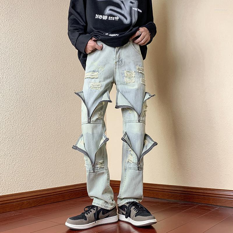Men's Jeans Fashion Ripped Heavy Craft Multiple Zipper Decoration Washed Frayed Hole Slim Denim For Men Women Plus Size -5XL, Black
Men's Jeans Fashion Ripped Heavy Craft Multiple Zipper Decoration Washed Frayed Hole Slim Denim For Men Women Plus Size -5XL, Black