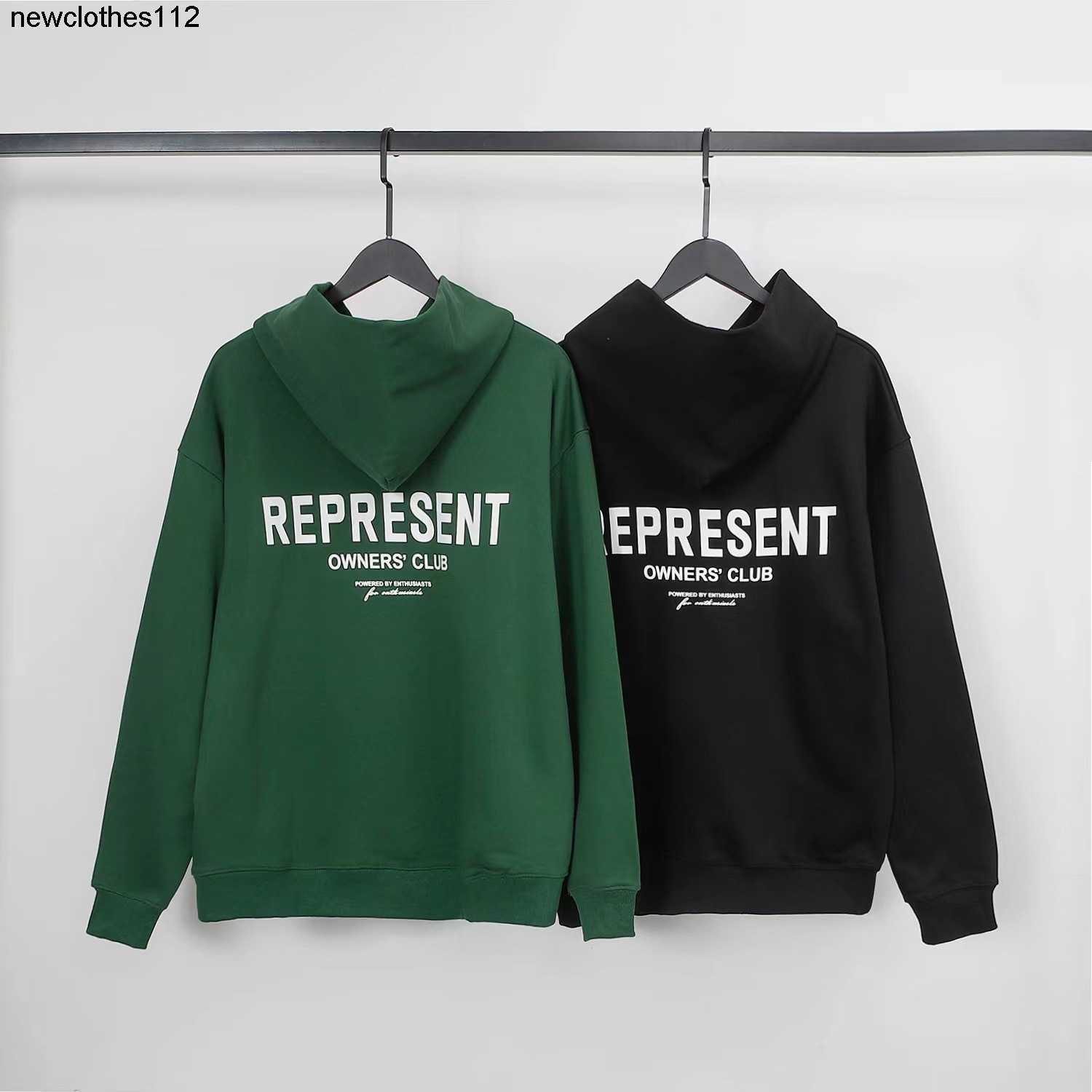 2023 American REPRESENTs letter printed plush hooded sweater men women street street, Black
2023 American REPRESENTs letter printed plush hooded sweater men women street street, Black