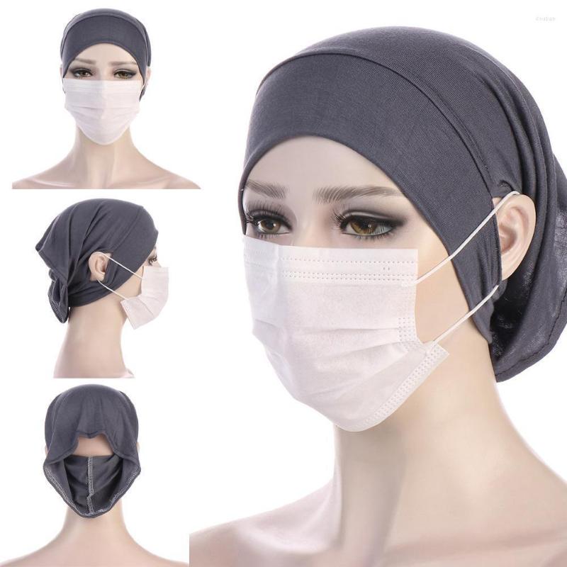 Ethnic Clothing Muslim Women Inner Hijabs Twisted Turban Forehead Cross With Ear Holes Hat Wear Mask Islamic Ladies Head Wrap
Ethnic Clothing Muslim Women Inner Hijabs Twisted Turban Forehead Cross With Ear Holes Hat Wear Mask Islamic Ladies Head Wrap