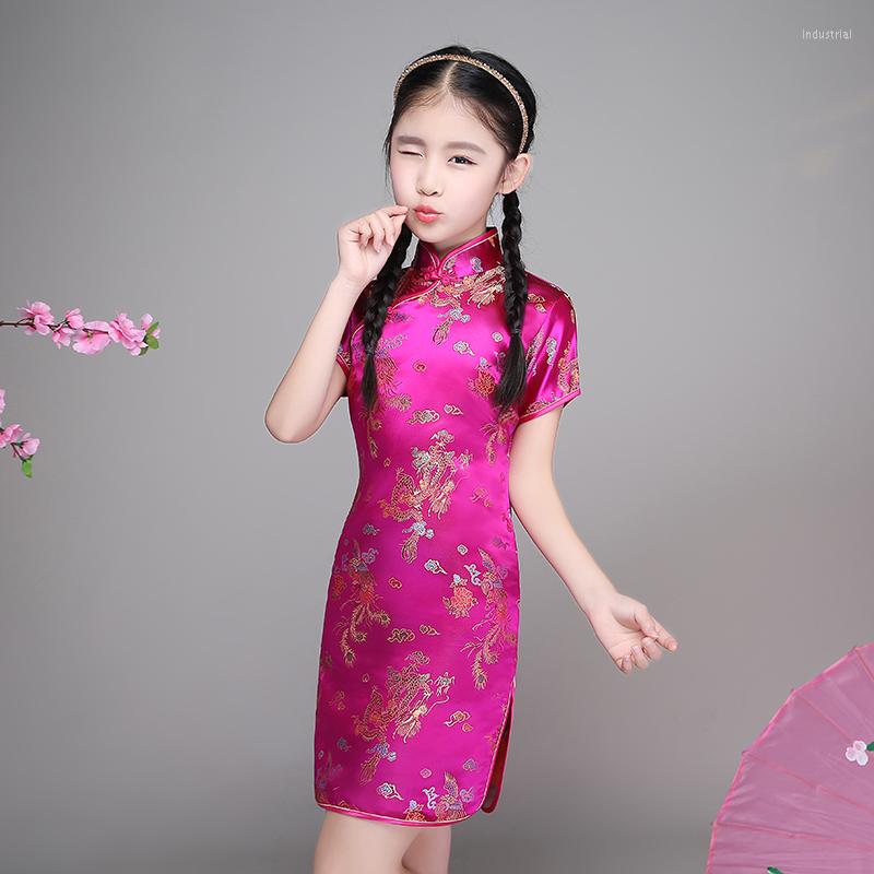 Ethnic Clothing Cheongsam Skirt Girl Dress Year Gift Children Clothes Kids Dresses Girls Wedding Princess Qipao
Ethnic Clothing Cheongsam Skirt Girl Dress Year Gift Children Clothes Kids Dresses Girls Wedding Princess Qipao