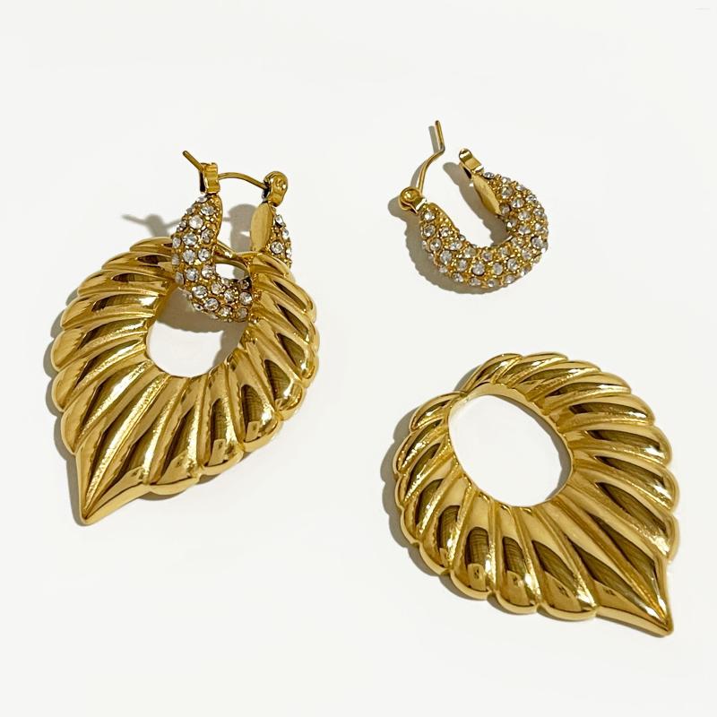 Dangle Earrings Peri'sbox Detachable Gold Plated Pave Cz Crystal Huggies Large Leaf Drop Statement Stainless Steel Anti Tarnish Jewelry
Dangle Earrings Peri'sbox Detachable Gold Plated Pave Cz Crystal Huggies Large Leaf Drop Statement Stainless Steel Anti Tarnish Jewelry
