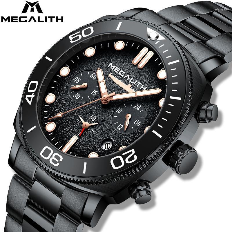 Wristwatches Relogio Masculino MEGALITH Luxury Watches Men Quartz Fashion Waterproof Chronograph Casual Sport Watch Clock MenWristwatches Be, Steel black
Wristwatches Relogio Masculino MEGALITH Luxury Watches Men Quartz Fashion Waterproof Chronograph Casual Sport Watch Clock MenWristwatches Be, Steel black